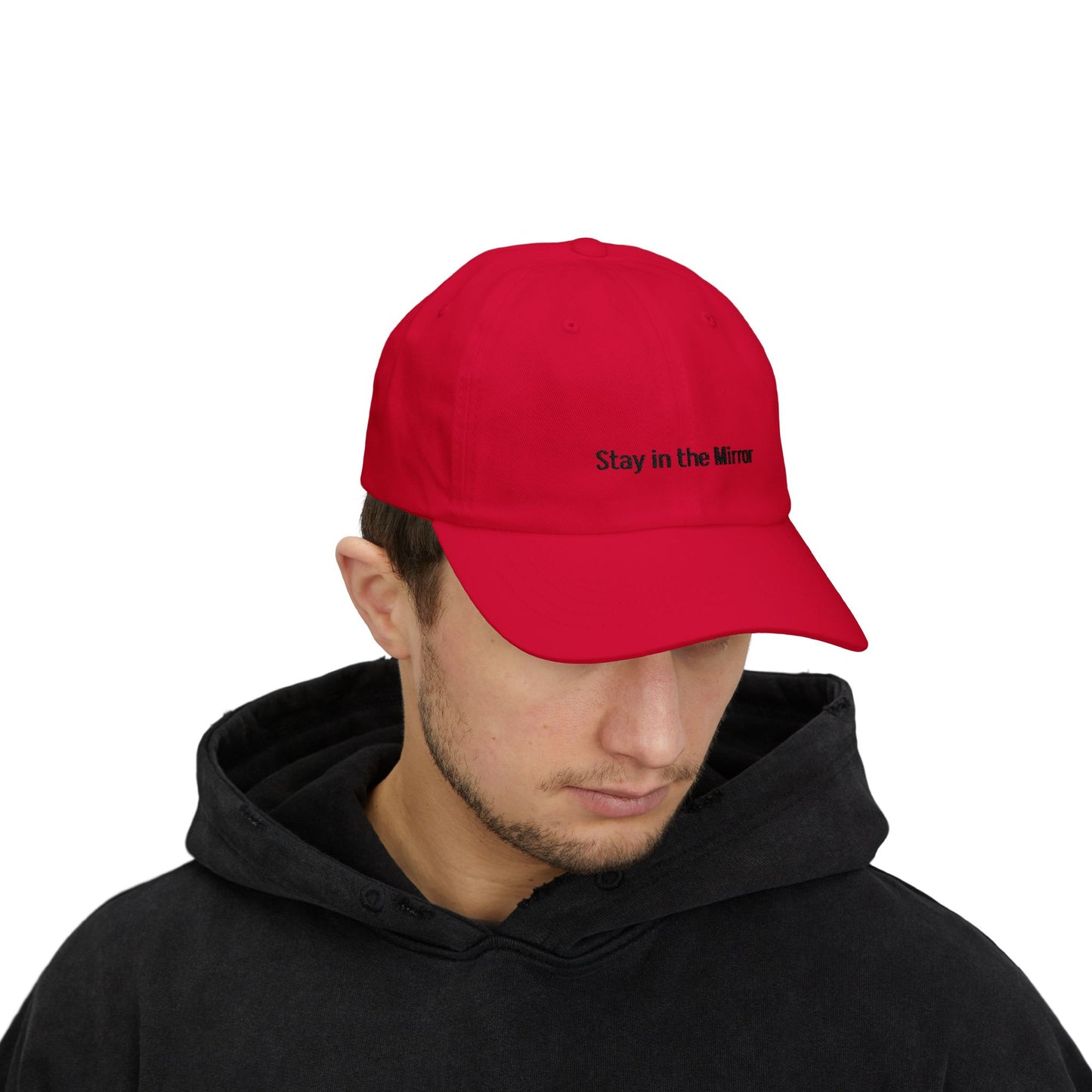 White Classic Stay in the Mirror Hat