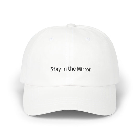 White Classic Stay in the Mirror Hat