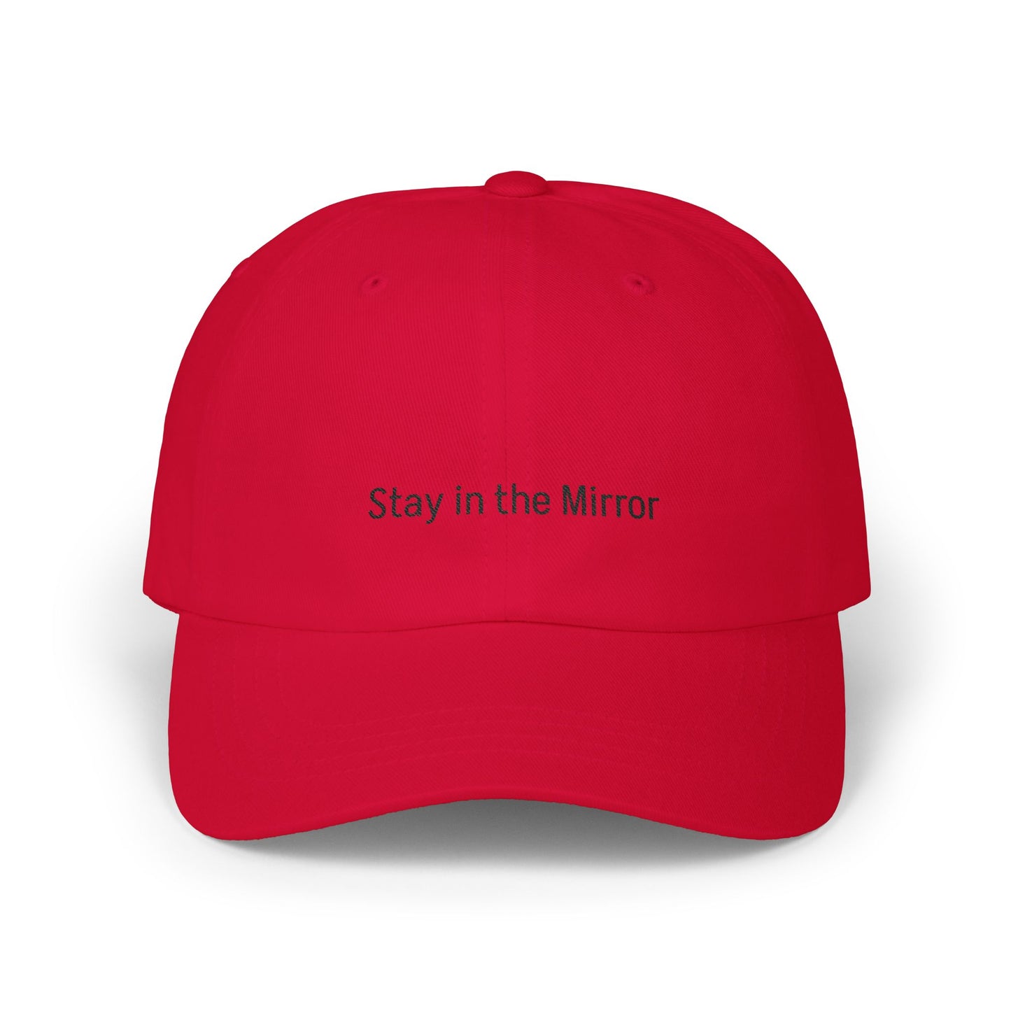 White Classic Stay in the Mirror Hat
