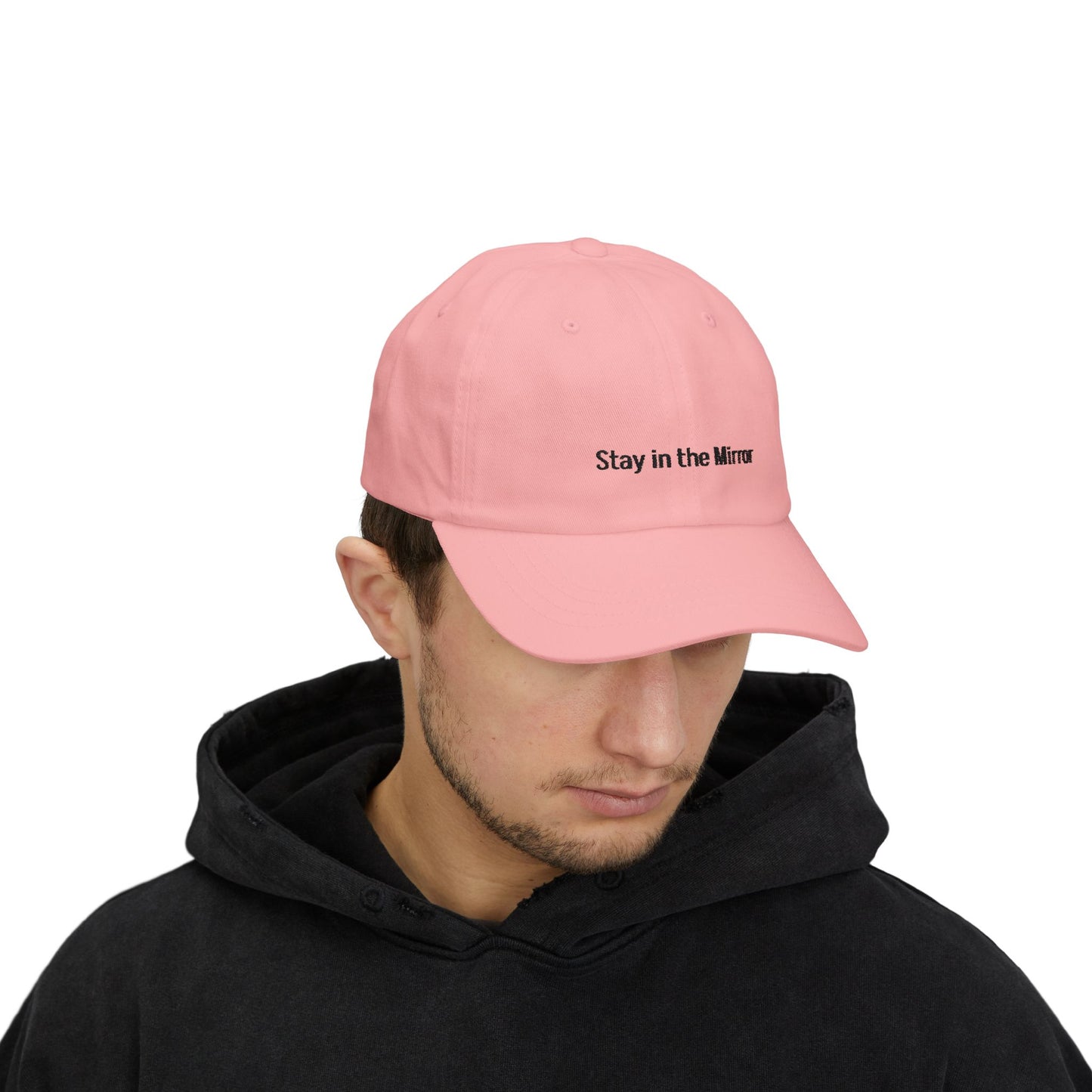 White Classic Stay in the Mirror Hat