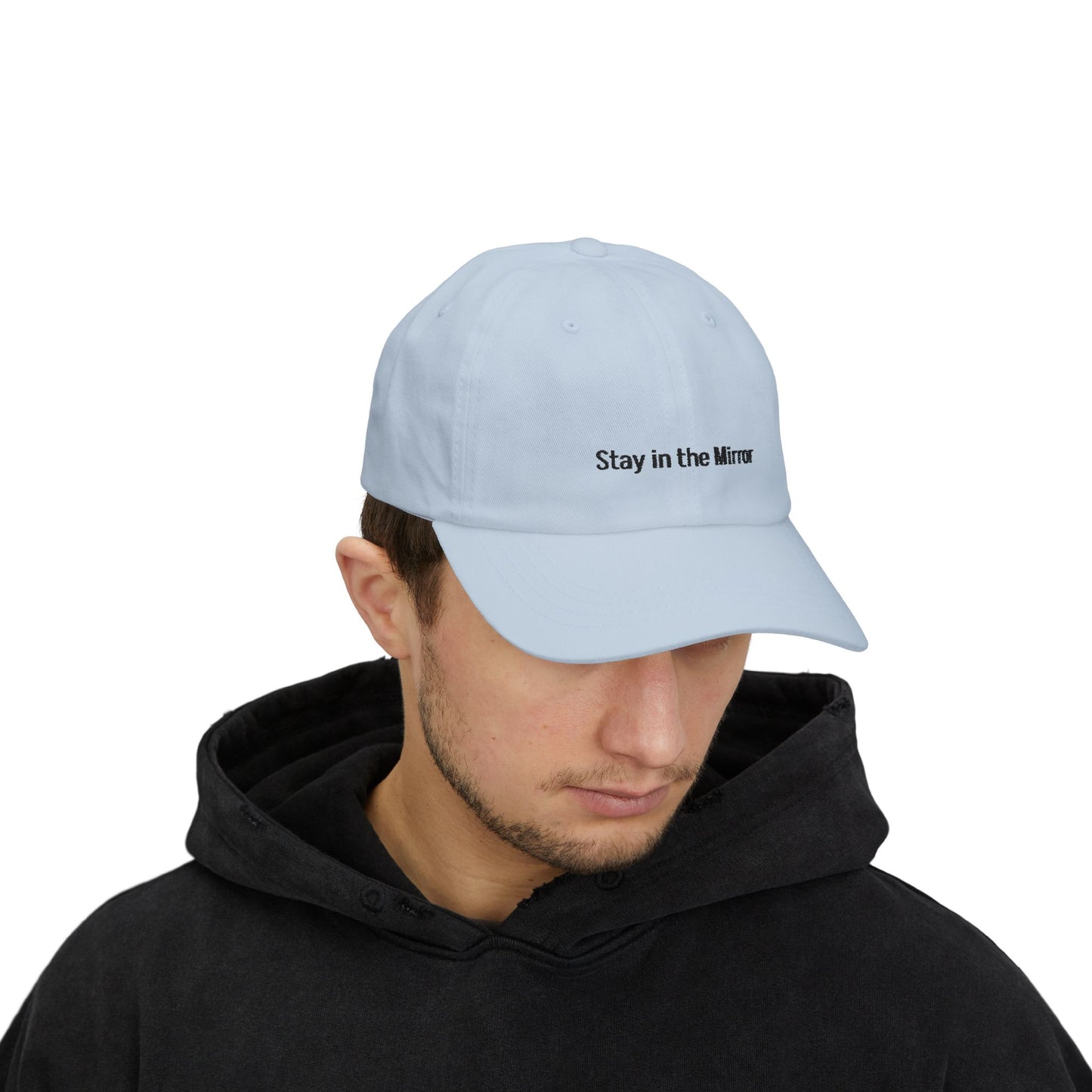White Classic Stay in the Mirror Hat